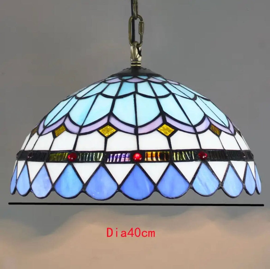 Auriel Stained Glass Pendant Lights With Contemporary Finishes