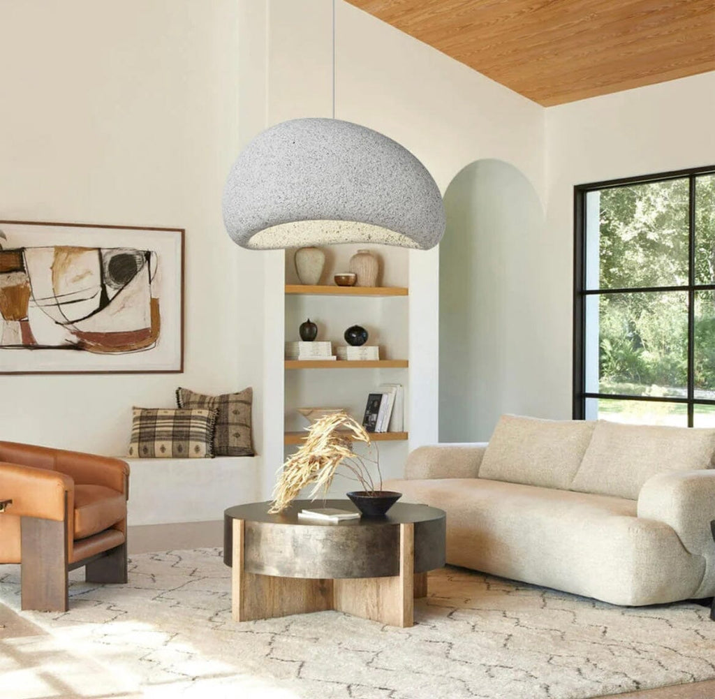 Kairo Speckled Wabi Pendant Light With Soft LED Glow