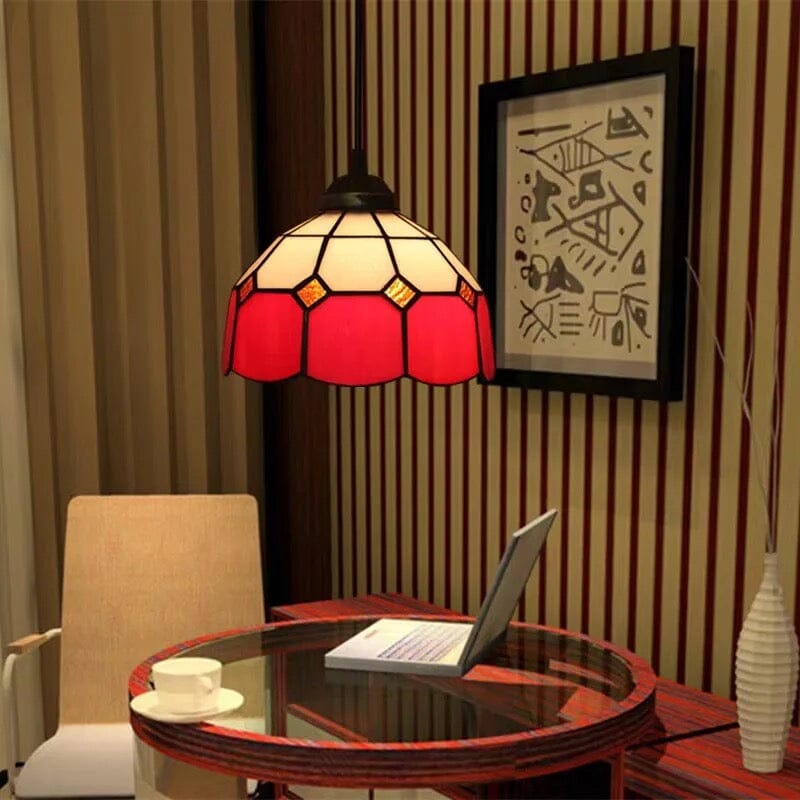 Auriel Stained Glass Pendant Lights With Contemporary Finishes