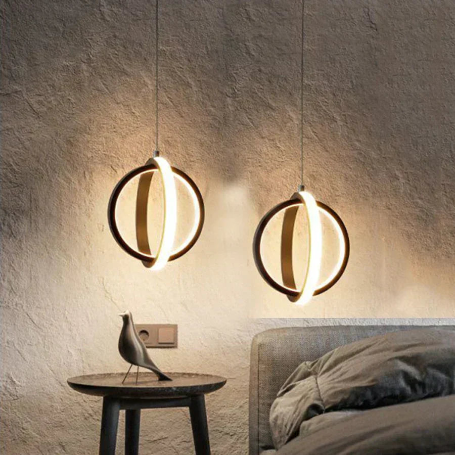 Lyren Nickel Finished Mini Pendant Lights With Forged Aluminum Body