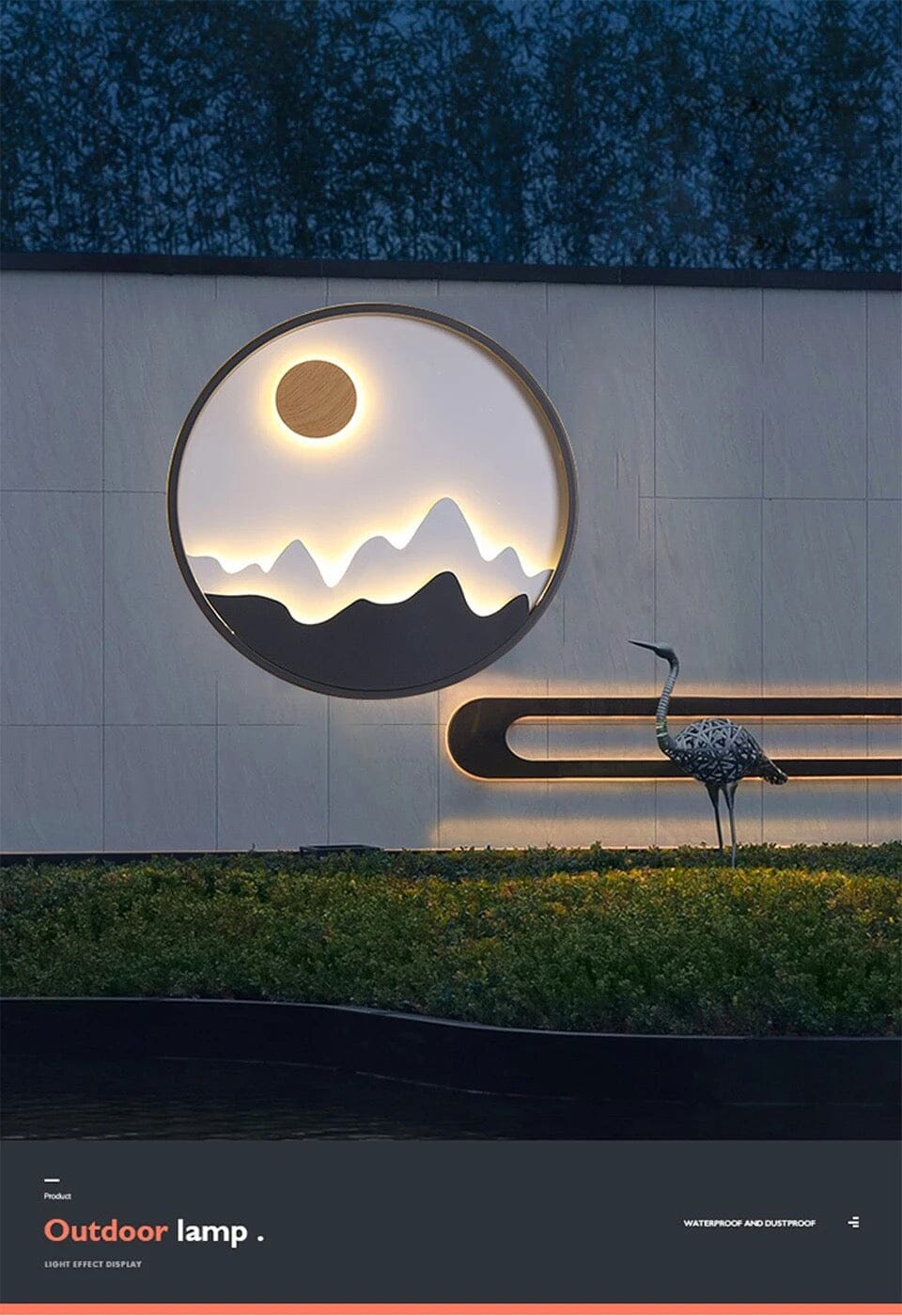 Lyra Horizon Outdoor Wall Lamp Aluminum Exterior Lamp Durable