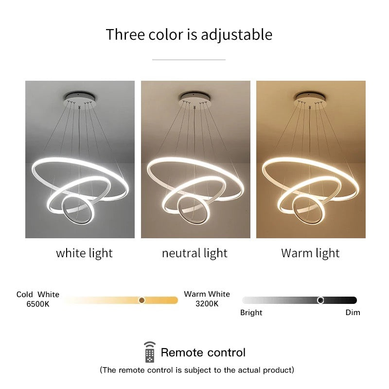 Lyra Ring Chandelier Modern Circular Ceiling Light