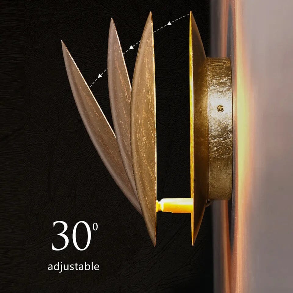 LunaGlow Retro Moon Wall Lamp With Adjustable Shade And Energy Efficient LED