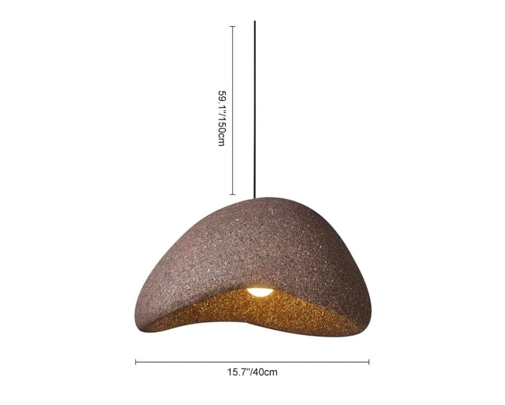 Kairo Speckled Wabi Pendant Light With Soft LED Glow