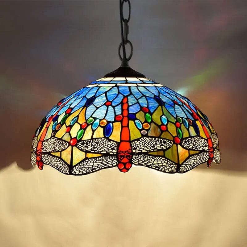Auriel Stained Glass Pendant Lights With Contemporary Finishes