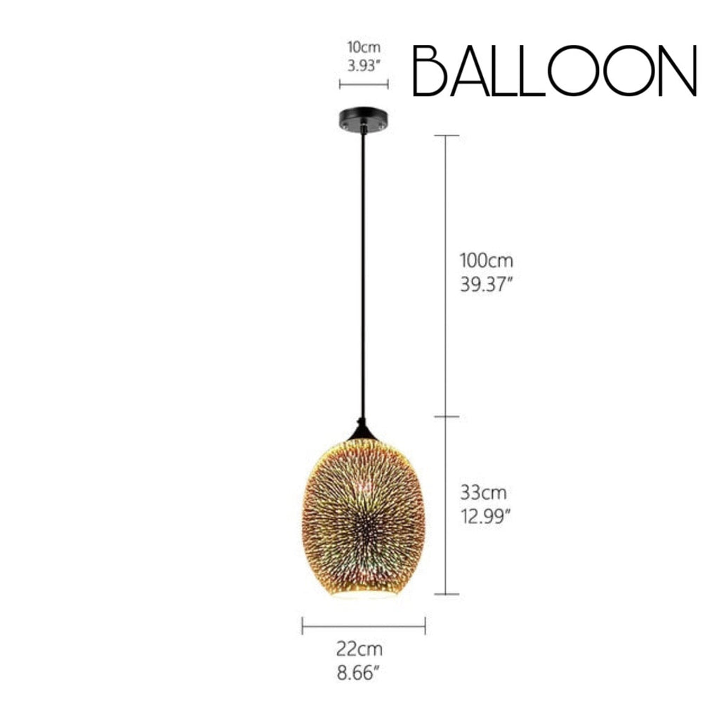 Luminara Nebula Pendant Light Crafted From Sustainable Glass Stone