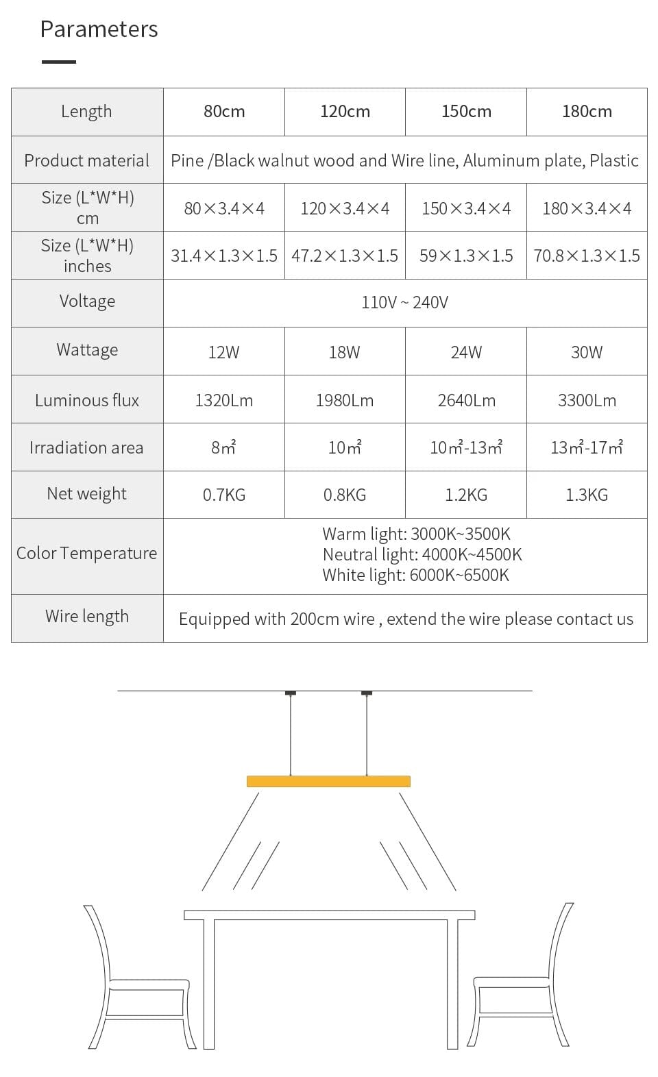 Kestrel | Oak Chandelier