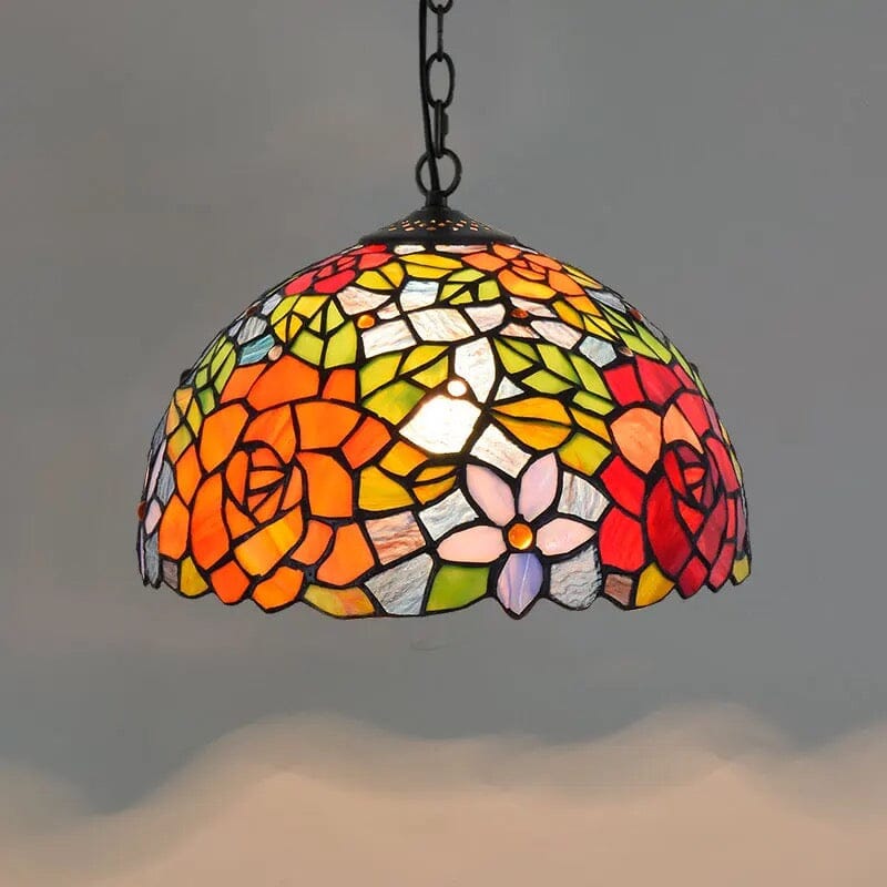 Auriel Stained Glass Pendant Lights With Contemporary Finishes