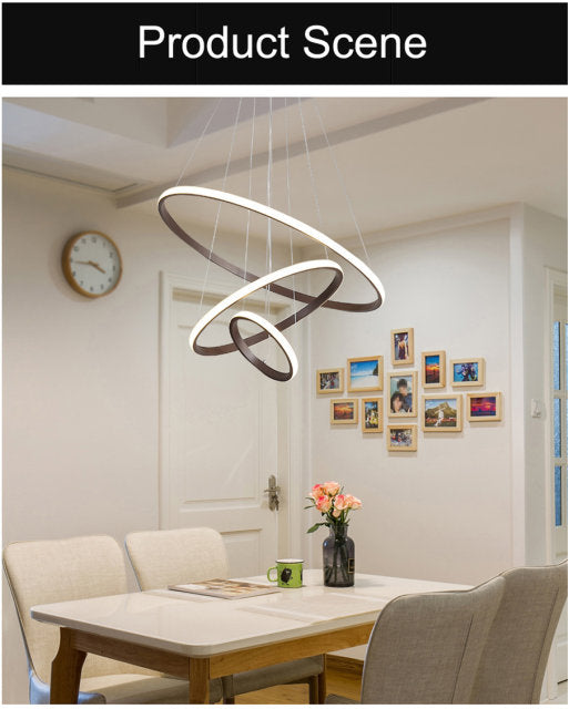 Lyra Ring Chandelier Modern Circular Ceiling Light