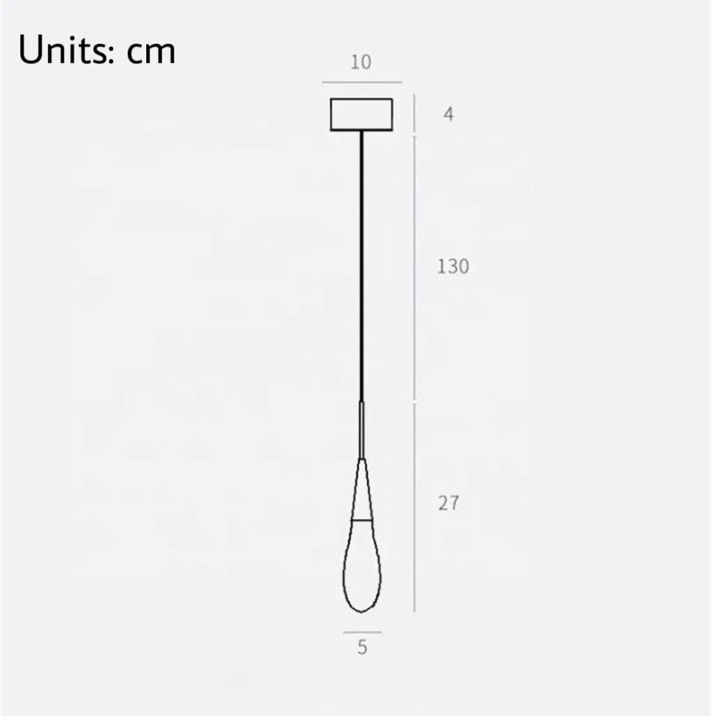 Aurora Golden Droplet Crystal Pendant Lights for Homes and Offices