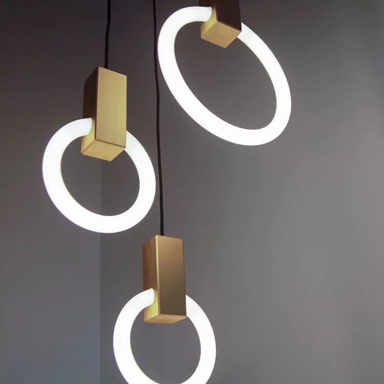 Aurora Halo Pendant Light Suspended Ring Ceiling Fixture