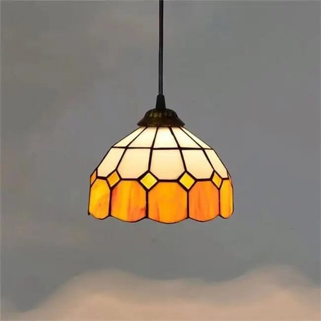 Auriel Stained Glass Pendant Lights With Contemporary Finishes