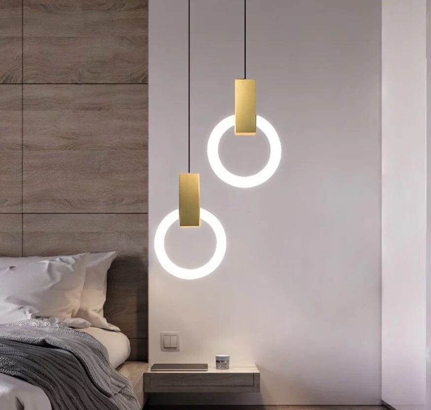 Aurora Halo Pendant Light Suspended Ring Ceiling Fixture