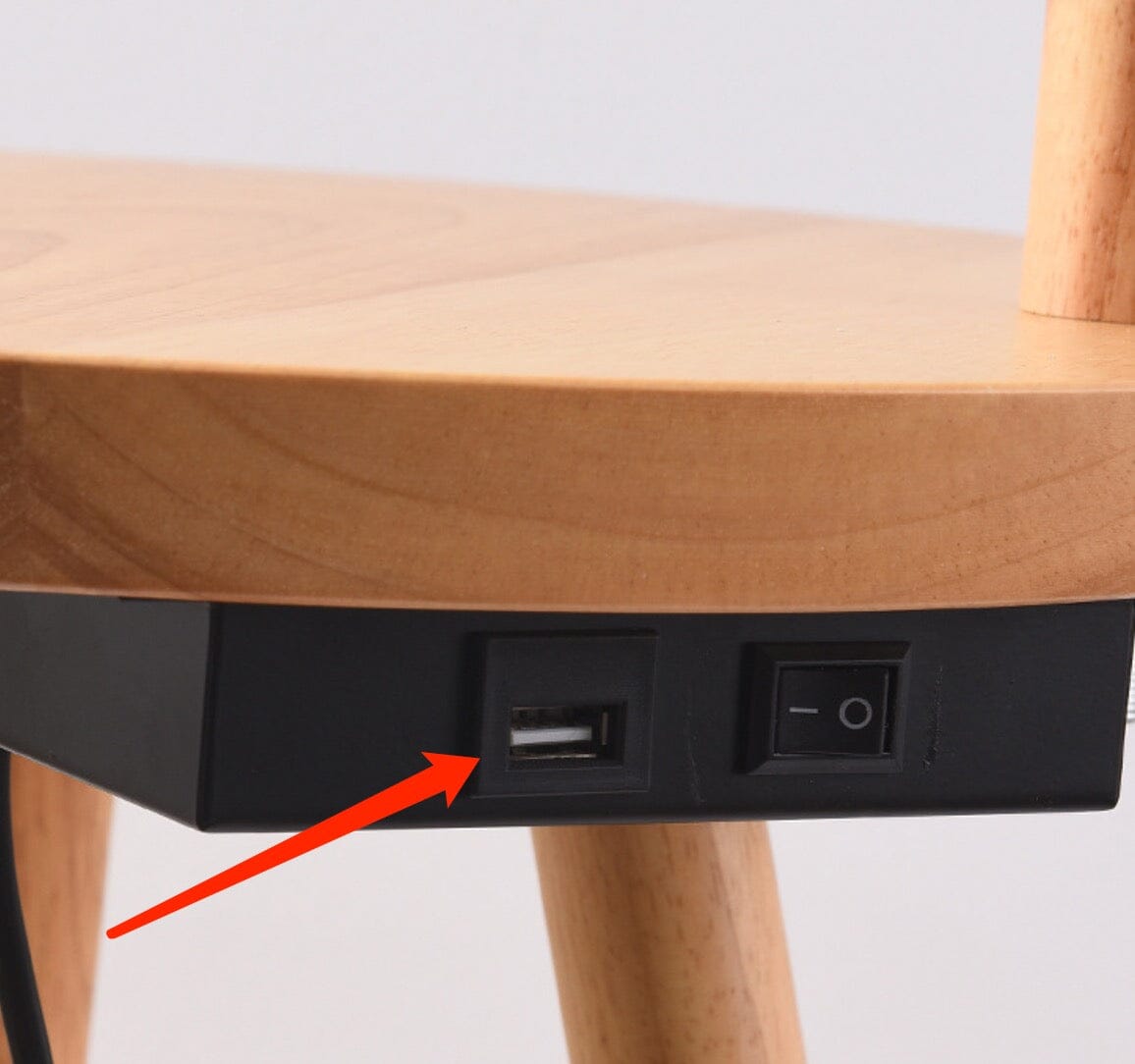 Liora Floor Lamp With Integrated Table And Hidden Storage