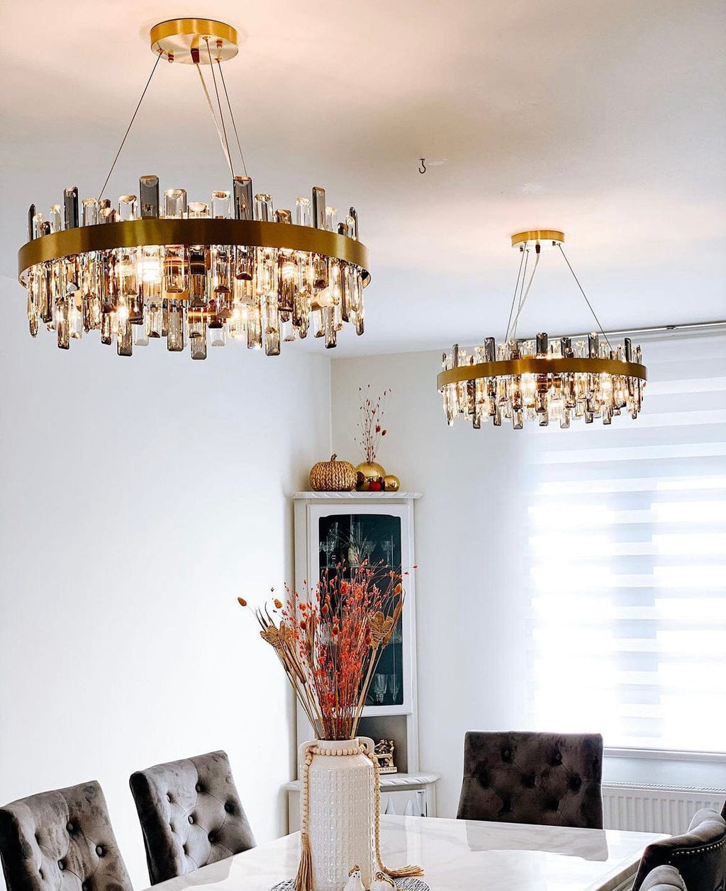 Aurelia K9 Crystal Chandelier With Gold Plated Stainless Steel