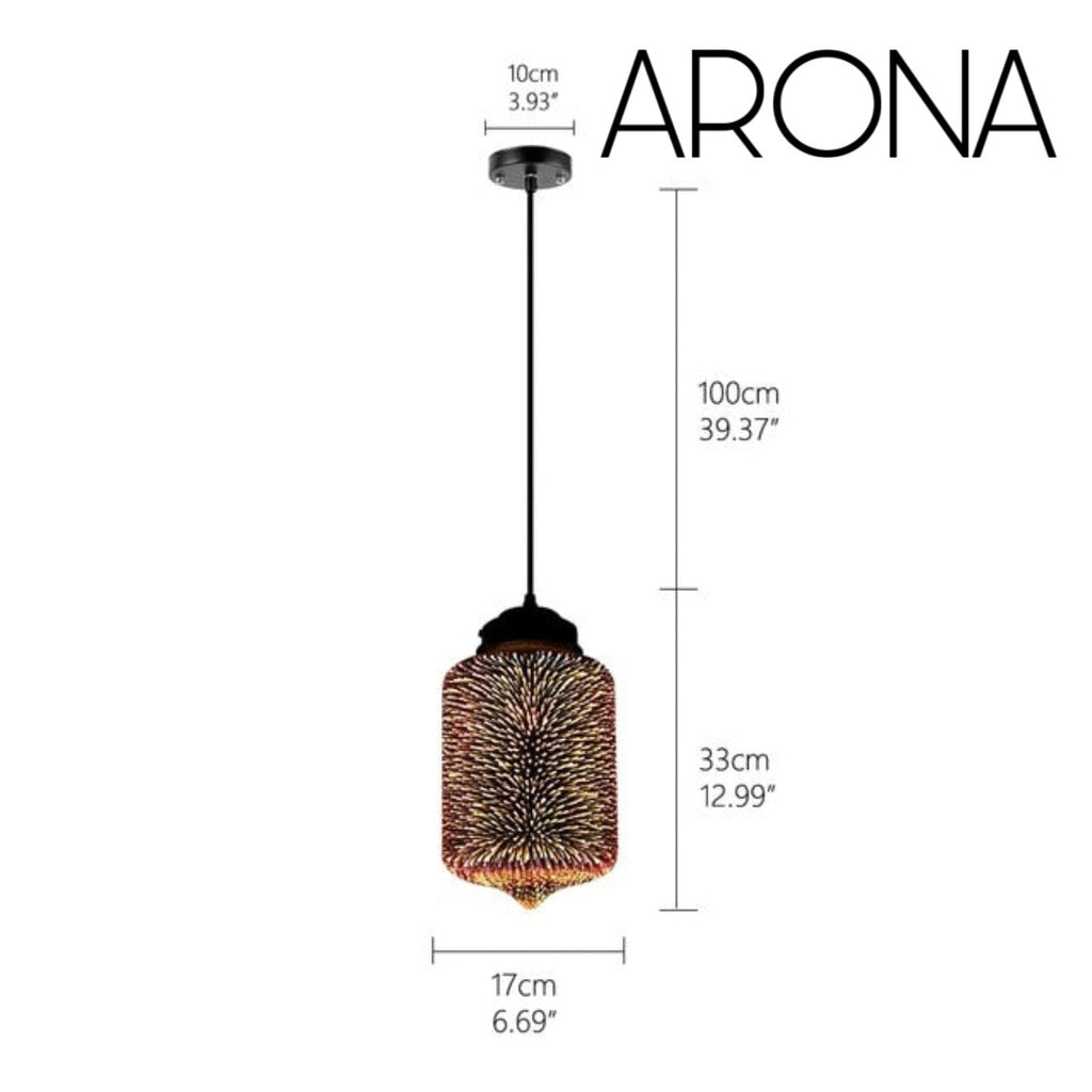 Luminara Nebula Pendant Light Crafted From Sustainable Glass Stone