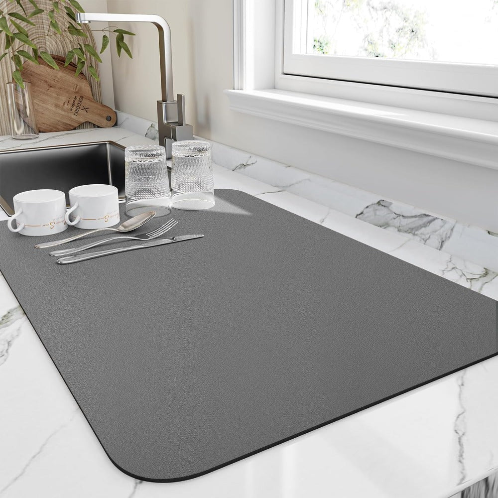 Highly Absorbent Quick-Dry Kitchen Dish Mat by Arden