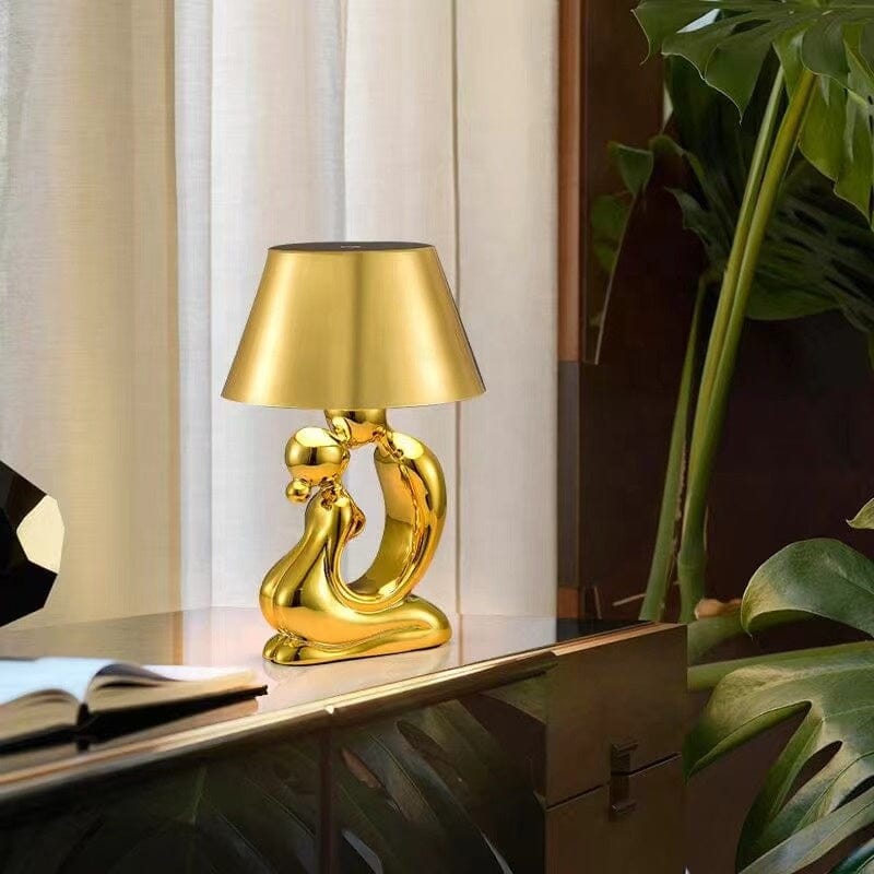 Aurelia Ambient Table Lamp With Gold Or Chrome Finish