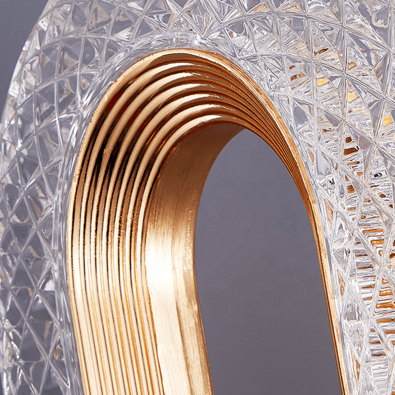 Lumenis Contemporary Oval LED Pendant Light With Gold Finish