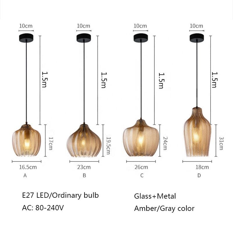 Aurea Glass Pendant Lights For Modern Minimalist Interiors