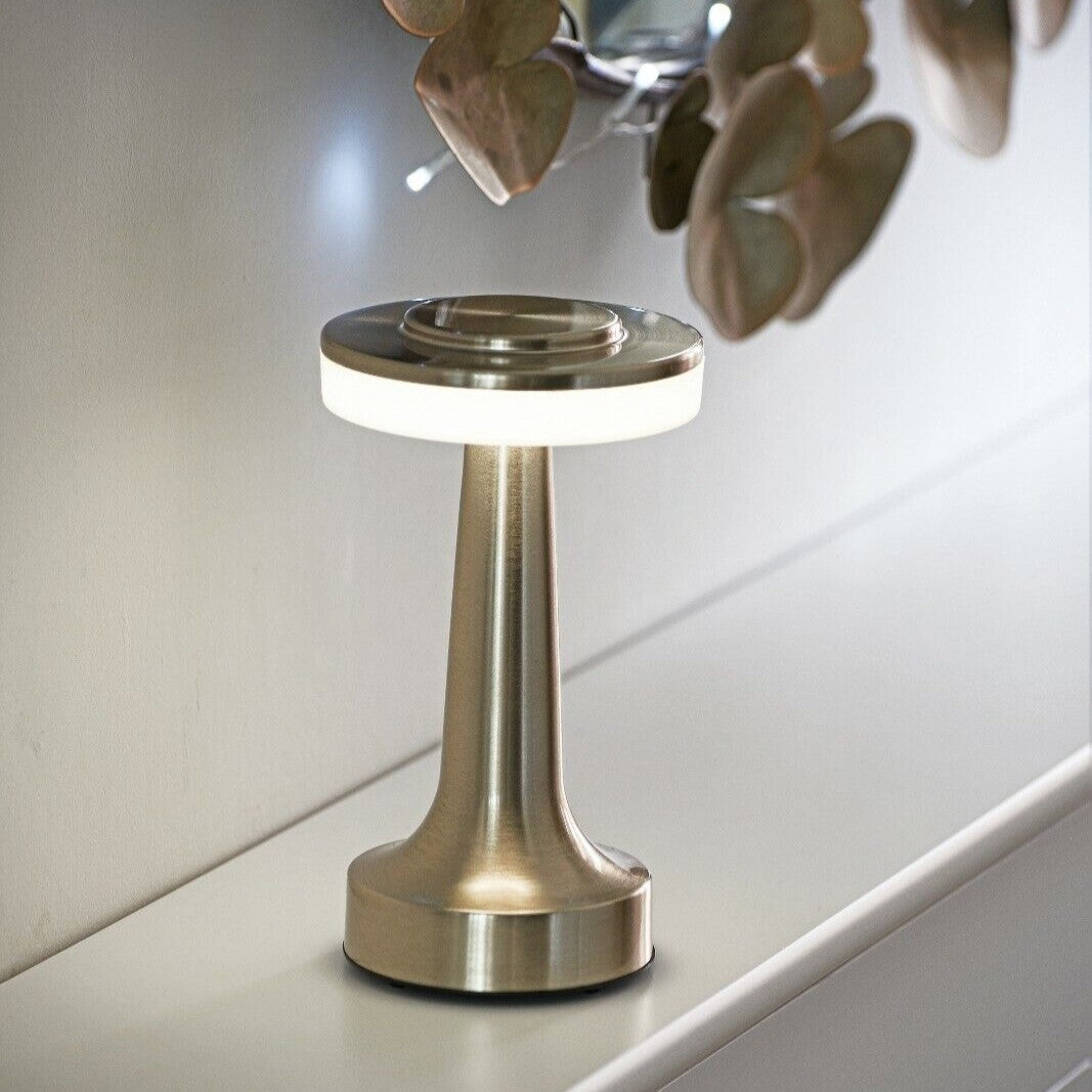 Lunara Vintage Bar Table Lamp In Metallic Finishes